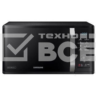 Микроволновая печь Samsung MG23K3575AK черный, 23 л, 800 Вт, переключатели - поворотный механизм/кнопки