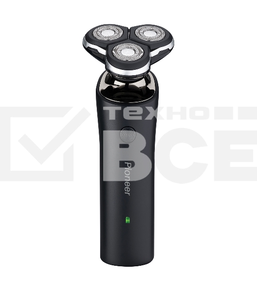 Электробритва Pioneer BS006, 3 плавающие бритвенные головки, сухое и влажное бритье, время работы до 90 мин