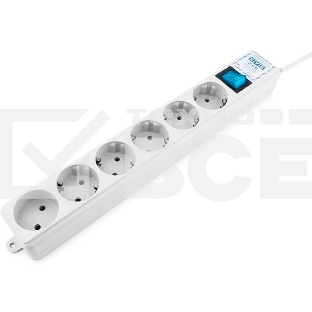 Сетевой фильтр Powercube SPL(5+1)-16B-P-3М-WHITE 3м (6 розеток) белый (коробка)
