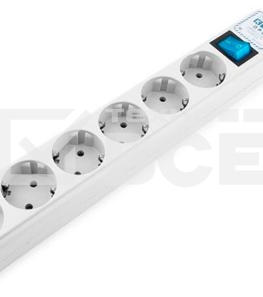 Сетевой фильтр Powercube SPL(5+1)-16B-P-3М-WHITE 3м (6 розеток) белый (коробка)