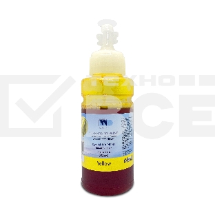 Чернила NV PRINT водорастворимые T6644 для аппаратов Epson L100, L110, L120, L132, L200, L210, L222, L300, L312, L350, L355, L362, L366, L456, L550, L555, L566, L1300, L386, L486, L121, L3050, L3060, L3070, L364, L382, L605, L655, L1455 (70 ml) Yellow
