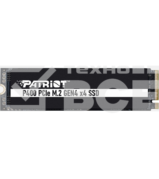 Накопитель SSD Patriot P400, 2Tb, PCIe 4.0 x4, M.2 2280, NVMe, R/W 7000/4800, с радиатором