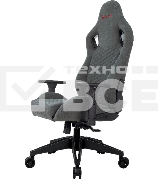 Кресло игровое A4Tech Bloody GC-770 серый соты, с подголов.