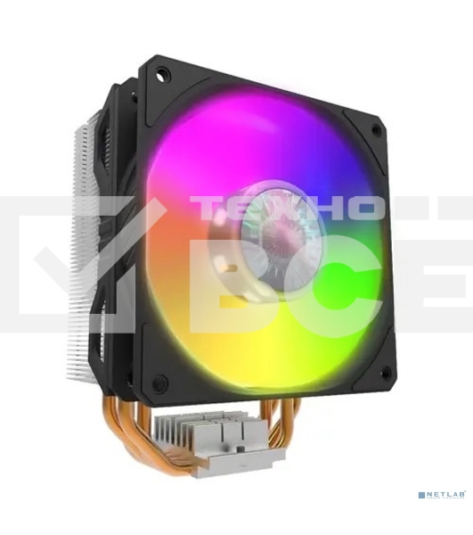 Кулер для процессора Cooler Master Hyper 212 ARGB черный, 120 мм, алюминий/медь, 1800 об/мин, 27 дБ, 4 pin, 150 Вт, 157 мм