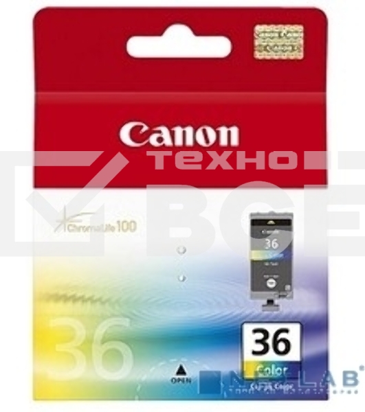 Картридж струйный CLI-36Color (1511B001) для Canon Mini Pixma 260, Цветной, 250 стр.