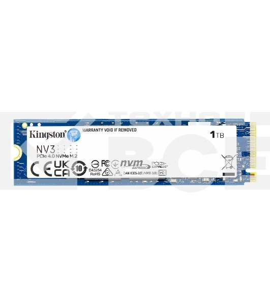 Накопитель SSD Kingston NV3, 1Tb, M.2 2280, NVMe, PCIe 4.0, R/W 6000/4000