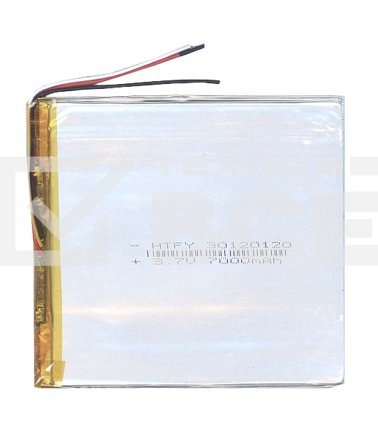 Аккумулятор Li-Pol (батарея) 3*120*120мм 3pin 3.7V/7000mAh