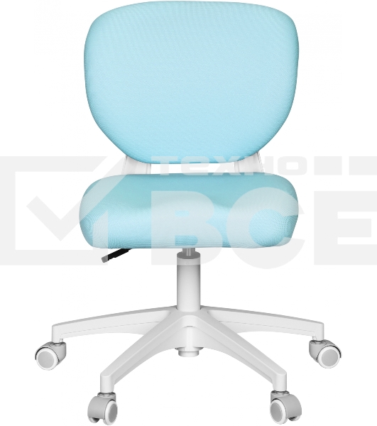 Кресло детское Cactus CS-CHR-3594BL голубой, крестов. пластик белый