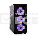 Компьютерный корпус Miditower ExeGate i3 BASE (ATX, без БП, с окном, 1*USB+1*USB3.0, аудио, 4 вент. 12см с RGB подсветкой), фото8
