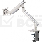 Кронштейн для мониторов Ultramounts UM713W белый 17'-32' макс.9кг крепление к столешнице поворот и наклон, фото12