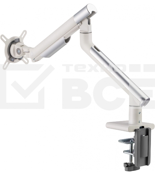 Кронштейн для мониторов Ultramounts UM713W белый 17'-32' макс.9кг крепление к столешнице поворот и наклон