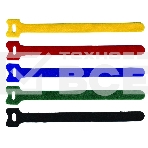 Хомут-липучка Lanmaster LAN-VCM180-GN 180x12мм (упак:20шт) нейлон/полиэтилен внутри помещений зеленый, фото 1