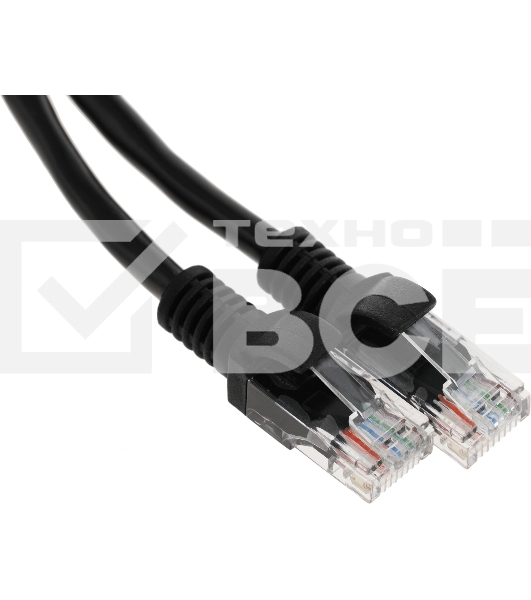 Патч-корд Premier PP12-1M/BK 1000Гбит/с UTP 4 пары cat.5E CCA molded 1м черный RJ-45 (m)-RJ-45 (m)