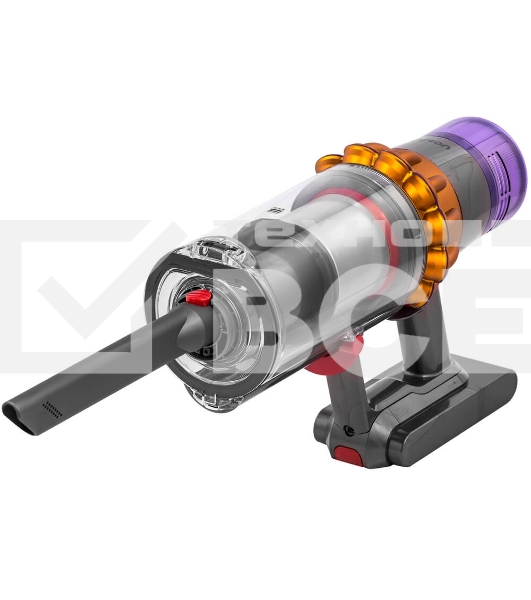 Пылесос вертикальный Dyson V15 Detect Absolute (SV47) желтый/никель, питание от аккумулятора, 220 Вт, уборка сухая, пылесборник 0.76 л, работа от АКБ max - 60 мин