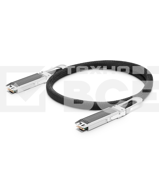 Твинаксиальный медный кабель 0.5m (2ft) NVIDIA/Mellanox MCP4Y10-N00A Compatible 800G OSFP Finned Top InfiniBand NDR Passive Direct Attach Copper Twinax Cable for Quantum-2 Switches