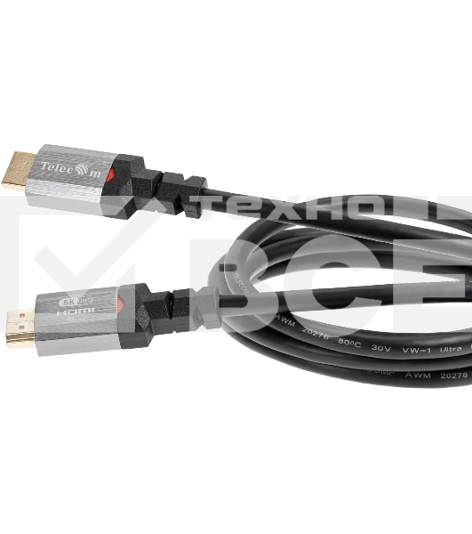 Кабель Telecom TCG365-1.5M HDMI 19M/M,ver. 2.1, 8K@60 Hz 1.5m метал разъемы, Telecom <TCG365-1.5M>