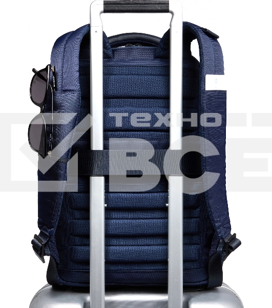 Рюкзак Piquadro Orion CA6620S136/BLU синий ткань/натур.кожа