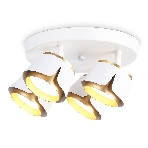 Светильник Ambrella light TN71241/4 WH/GD белый/золото GX53/4 D250*147, фото5
