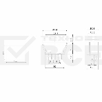 Выключатель (стеклоподъемника) клавишный 12V 20А (5с) (ON)-OFF-(ON)  черный  с подсветкой  Rexant, фото2