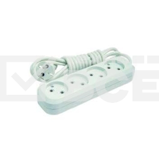 Удлинитель 4х3м без заземл. 10А IP20 Makel MGP143