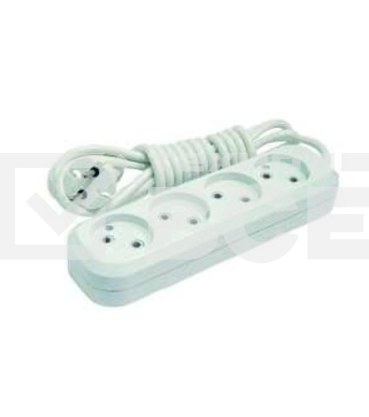 Удлинитель 4х3м без заземл. 10А IP20 Makel MGP143