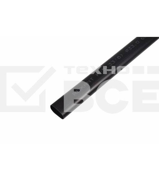 Трубка термоусаживаемая клеевая Rexant 33.0/8.0мм (3-4:1). (уп.4шт) по 1м черный