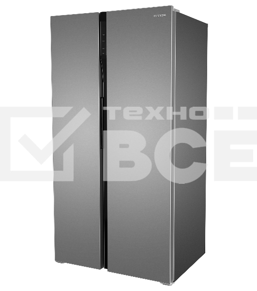 Холодильник Hyundai CS6503FV нержавеющая сталь двухкамерный инвертер 407/205л морозилка сбоку