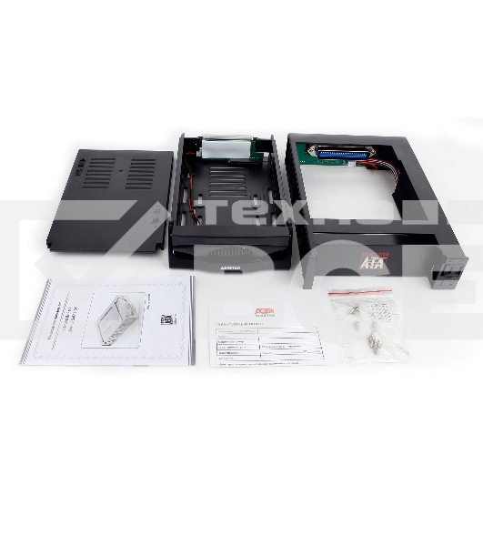 Сменный бокс для HDD AgeStar SR3P-SW-2F SATA пластик черный 3.5