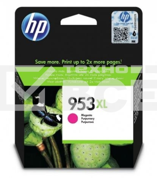 Картридж струйный HP 953XL F6U17AE пурпурный для HP OJP 8710/8715/8720/8730/8210/8725 (1600стр.)