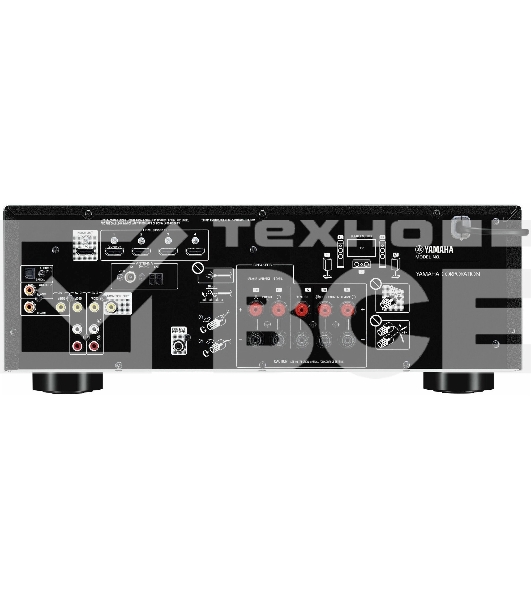 Ресивер Yamaha RX-V385 черный F 5.1-канальный AV-ресивер с поддержкой Bluetooth® с полностью дискретной конфигурацией и высококачественными ЦАП