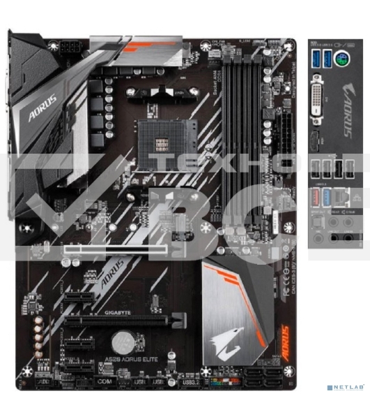 Материнская плата Gigabyte A520 AORUS ELITE, AM4, AMD A520, 4xDDR4, 4xSATA, 1xM.2, 1xPCI-E 3.0 x16, 1xHDMI, 1xDVI-D, 1x 1Gb LAN, 2xUSB 2.0, 4xUSB 3.2 Gen 1, 3x3.5 мм, 7.1, Micro-ATX