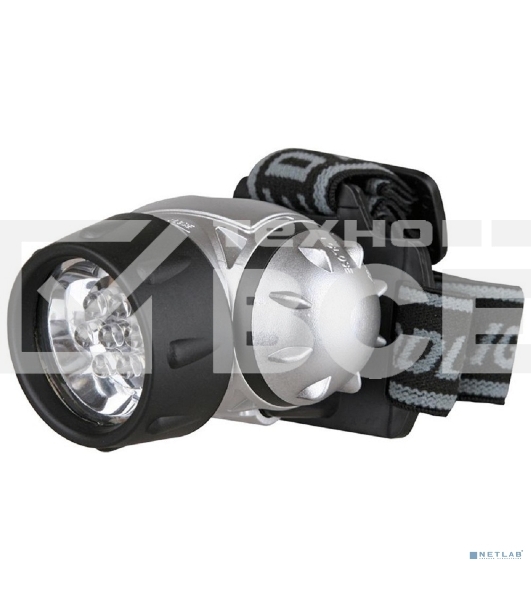Фонарь ULTRAFLASH LED5351налобн металлик 7led 3 реж 3xr03 пласт коробка