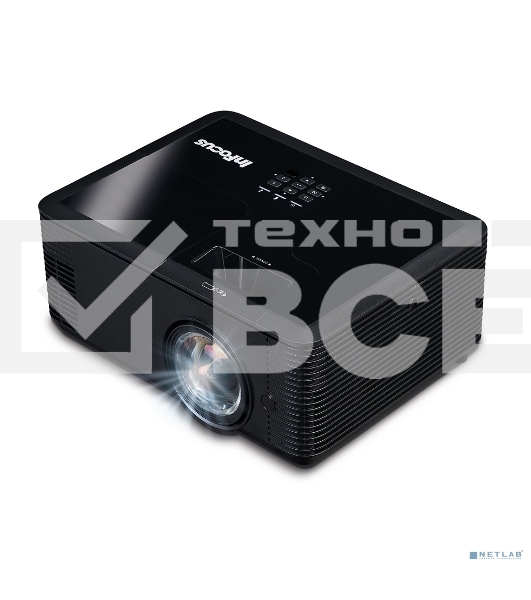 Проектор INFOCUS IN134ST DLP, 4000 ANSI Lm, XGA (1024x768), 28500:1, 0.626:1, 3.5mm in, Composite video, VGA, HDMI 1.4a x3 (поддержка 3D), USB-A (для SimpleShare и др.), лампа 15000ч.(ECO mode), 3.5mm out, Monitor out (VGA), RS232, RJ45, 21дБ, 3,2 кг