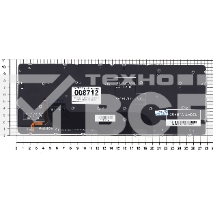 Клавиатура для ноутбука Dell XPS 12 13 черная с подсветкой