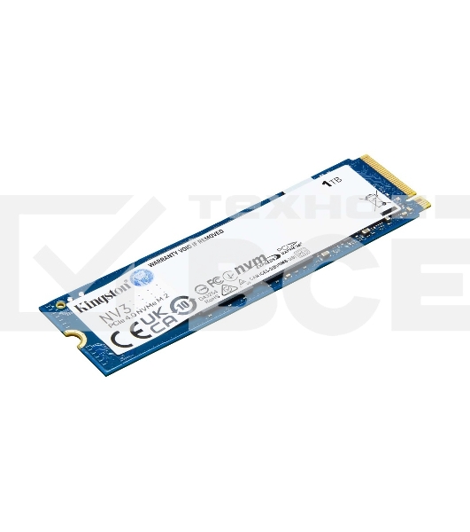 Накопитель SSD Kingston NV3, 1Tb, M.2 2280, NVMe, PCIe 4.0, R/W 6000/4000