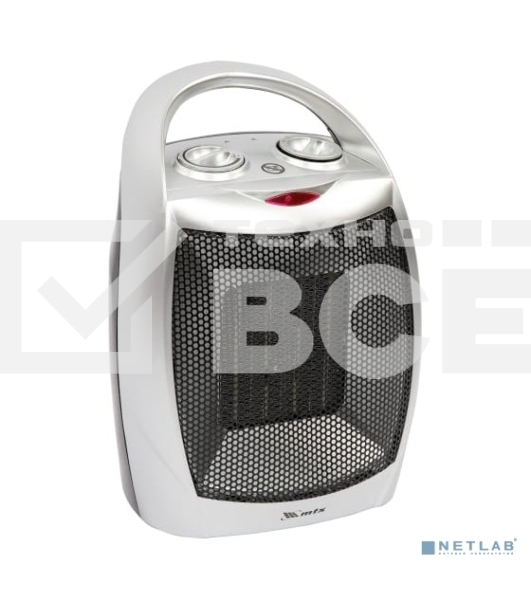 Тепловентилятор MTX FHC-1500, серый, 750/1500 Вт, 15 м2, термостат