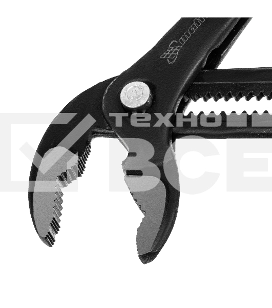 Переставные клещи Matrix 300 мм, кнопочный механизм, хром-ванадий, обливные рукоятки