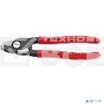 Тросорез KNIPEX 9561190190мм кабельный, ручки с пластмассовыми чехлами, фото 1