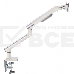 Кронштейн для мониторов Ultramounts UM713W белый 17'-32' макс.9кг крепление к столешнице поворот и наклон, фото11