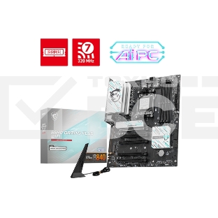Материнская плата MSI B840 GAMING PLUS, Socket AM5, AMD B840, 4xDDR5, 4xSATA, 2xM.2, 1xPCI-E 4.0 x16, 1xPCI-E 3.0 x4, 3xPCI-E 3.0 x1, 1xHDMI, 1x 2.5Gb LAN, 4xUSB-A 2.0, 2xUSB-A 5Gbps, 1xUSB-C 5Gbps, 1xUSB-A 10Gbps, 1xUSB-C 10Gbps, 3x3.5 мм, 7.1, ATX