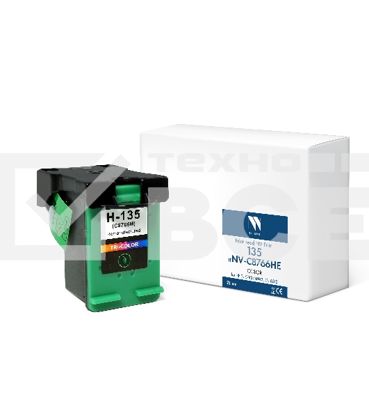 Струйный картридж NVPrint 135 (NV-C8766HE) Color для HP DJ 5743/6943, OJ 6313 (21мл) совместимый