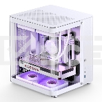 Корпус без блока питания JONSBO TK-1, Mini-Tower, TG, no fan, 1xUSB-A 3.2 + 1xUSB-C 3.2, mATX, mITX White, фото18