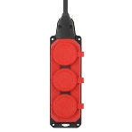 Удлинитель силовой ЭРА UK-3e-3x1,5-20m-IP44(KG) с заземлением 3 розетки каучук 20 м КГ 3х1,5мм2 IP44, фото4