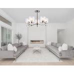 Люстра Ambrella light LH57001/5 SN/FR никель/белый матовый E14/5 max 40W D690*390, фото6