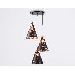 Светильник Ambrella light TR8435/3 BK/FGD черный/золото E27/3 max 40W D360*800, фото3