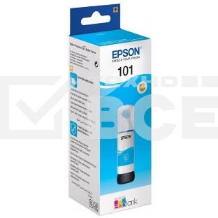 Картридж струйный Epson L101 C13T03V24A синий (70мл) для Epson L4150/L4160/L6160/L6170/L6190