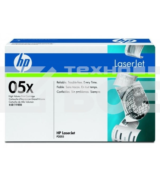 Картридж лазерный HP CE505X черный для LJ P2055 6500стр.