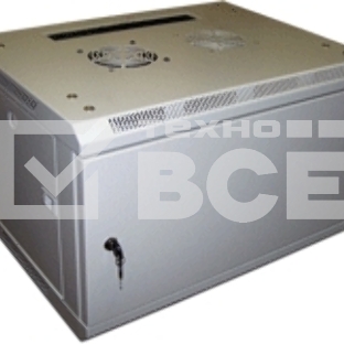 Шкаф настенный серии Pro, 12U 600x600, стеклянная дверь