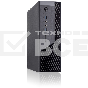 Компьютерный корпус с блоком питания 250Вт. Сase Foxline mITX 250W TFX, 2xUSB3.0, Black/Black Trim, powercord
