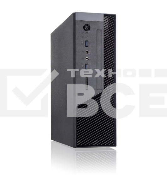 Компьютерный корпус с блоком питания 250Вт. Сase Foxline mITX 250W TFX, 2xUSB3.0, Black/Black Trim, powercord
